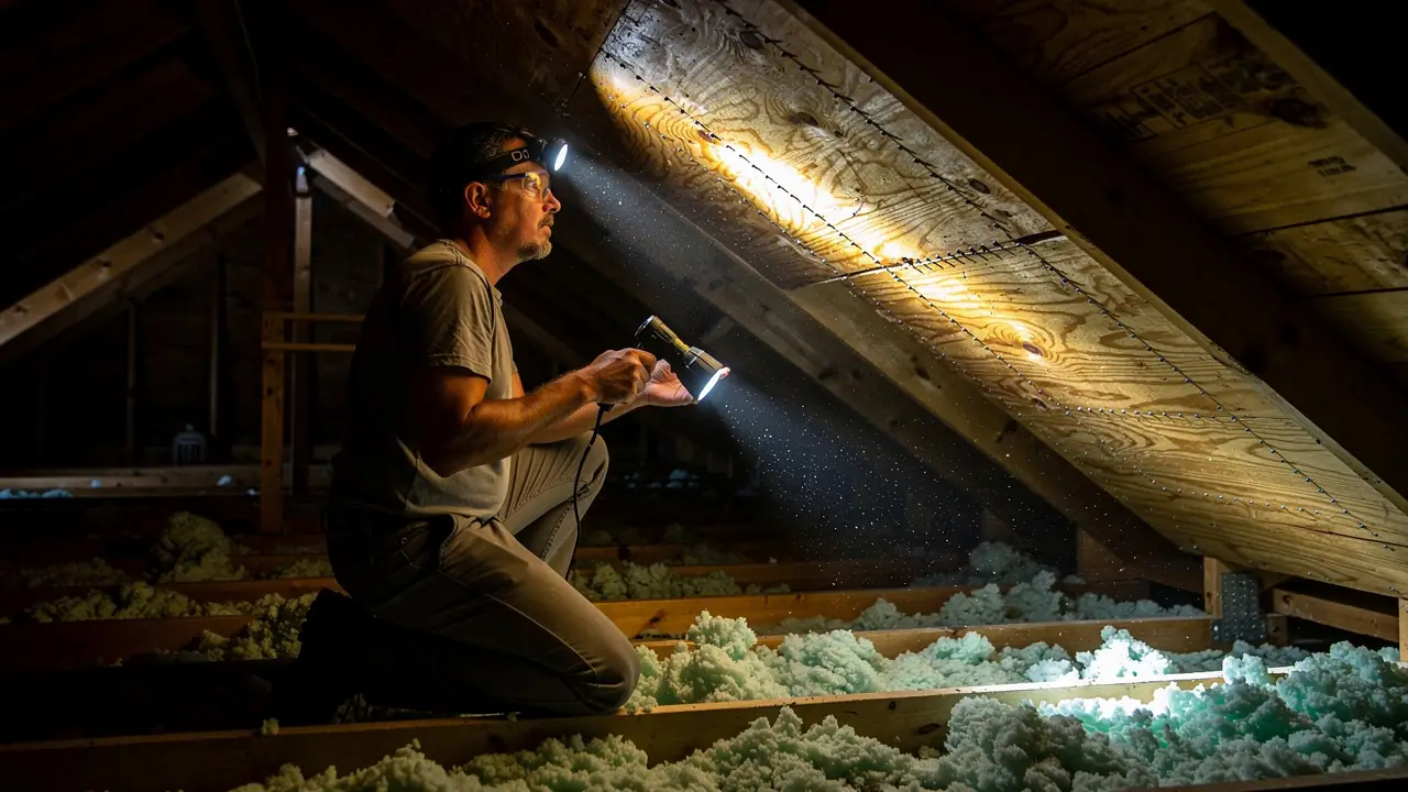 attic roof decking inspection